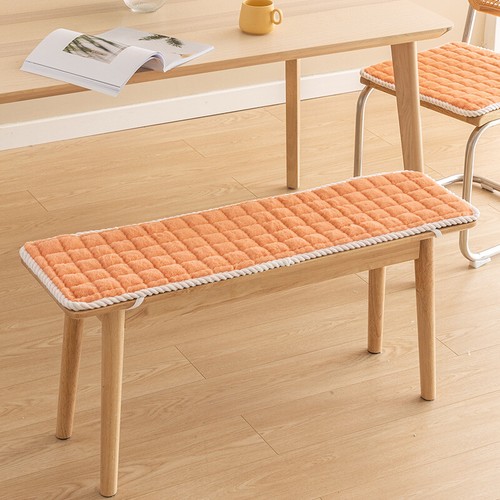 Thickened Plush Long Soft Bench Cushion Mat Stool Seat Pat Non-slip Winter Warm - Picture 16 of 24