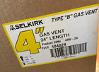 Selkirk 104024 Gas Vent Chimney Pipe, Round, Type B, 4 x 24-In. - Quantity 6
