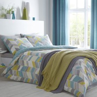 Antina King Duvet Cover Teal Antina King Duvet Cover Teal