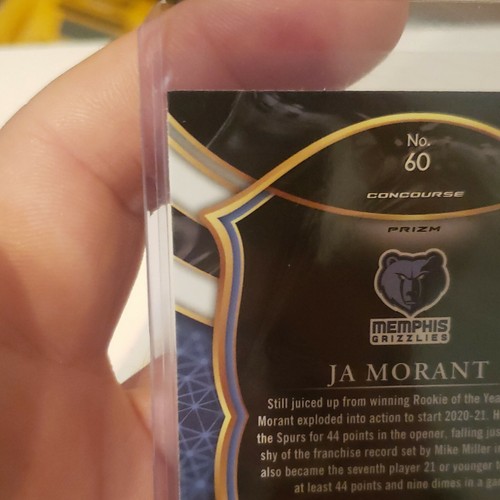2020-21 Nba Select Concourse Red Orange Flash Prizm Ja Morant SP! MINTY - Picture 9 of 12