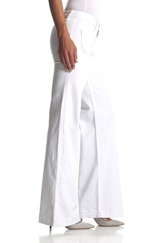 media taglia Bianco Jeans a vita gamba Libby Hudson 6 Uk 25 larga 8 a Jeans zr8F6wzq