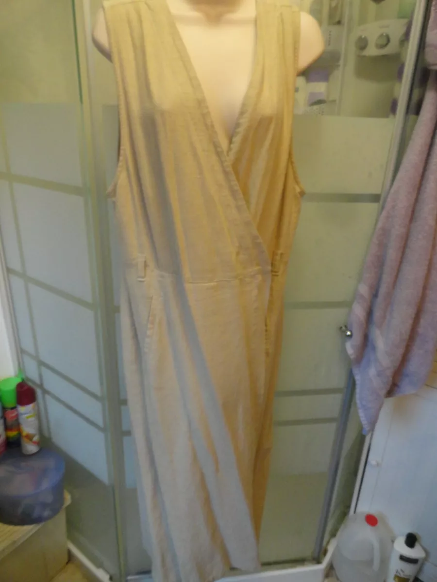 Linen jumper cheap dress