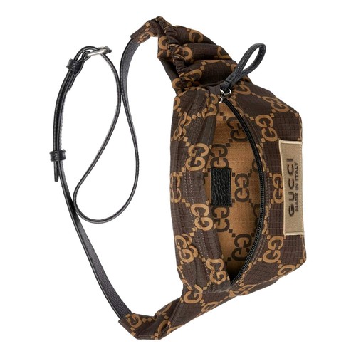 Gucci GG Ripstop Waist Bag Beige and Brown NEW - 第 6/8 張圖片
