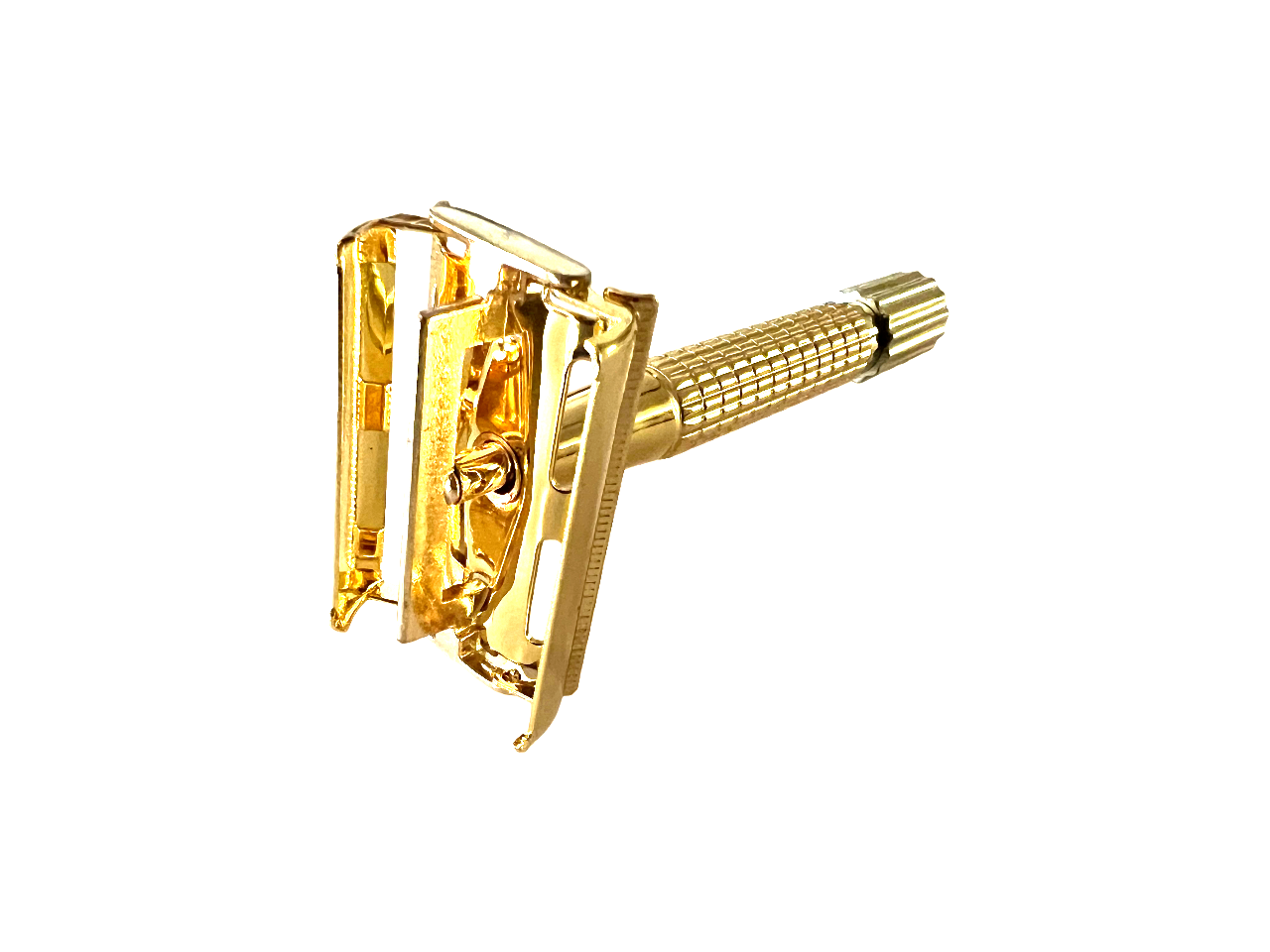 Classic Men's GOLD Butterfly Safety Razor with 20pcs Double Edge Razor