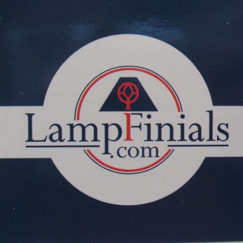 Lamp Finial Cobalt Blue Glass Ball Brass Hardware Dual Thread Reducer 14RL - Picture 4 of 4