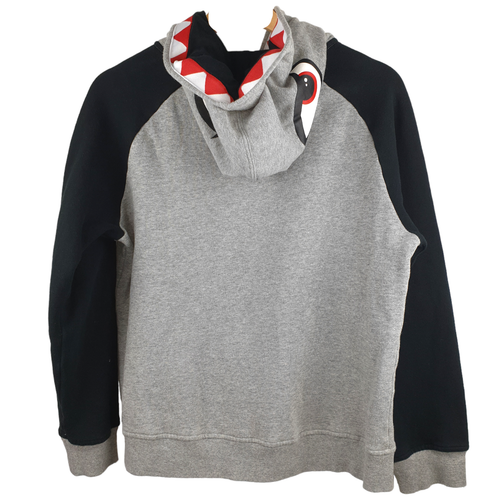 Hurley Boys Dinosaur Eyes Teeth Zip Up Winter Jacket Teen Size XL 14 Grey Black - Picture 6 of 15