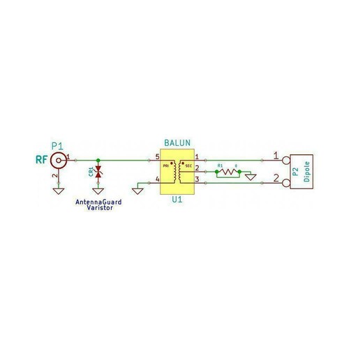 Nooelec 'Balun One Nine': Tiny Low-Cost 9:1 Balun; Long Hot HF L8 Antenna Q7Z8 - Zdjęcie 9 z 10