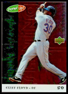 2004 UPPER DECK POWER UP SHINING THROUGH #64 CLIFF FLOYD NEW YORK METS