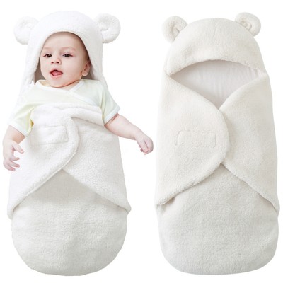 Newborn Baby Bath Towel Sleeping Blanket Infant Hooded Wrap Bathrobe Towels EBay