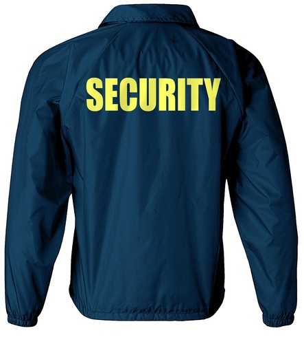 Security windbreaker jacket with Reflective decoration both left chest and back. - Picture 28 of 48