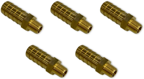 1/2" HOSE ID to 1/8" MALE NPT MNPT STRAIGHT BRASS FITTING FUEL/AIR/WATER/OIL/GAS - Picture 3 of 12