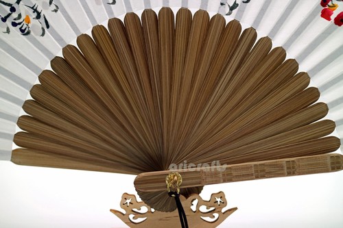 Hand Painted Folding Korean Paper Traditional Bamboo Hand Fan Art Decorative Fan - Picture 7 of 10