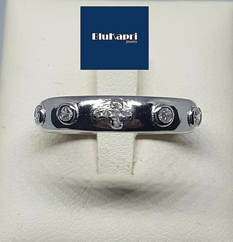 Anello rosario uomo donna in Argento 925 con zirconi bianchi top - Foto 3 di 6