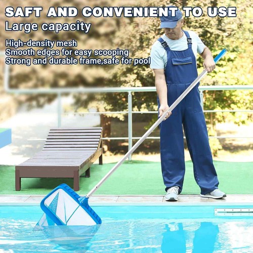 Pool Skimmer Leaf Rake Net or Net+Pole Cleaning Swimming Pool Fine Mesh Netting - Picture 11 of 12