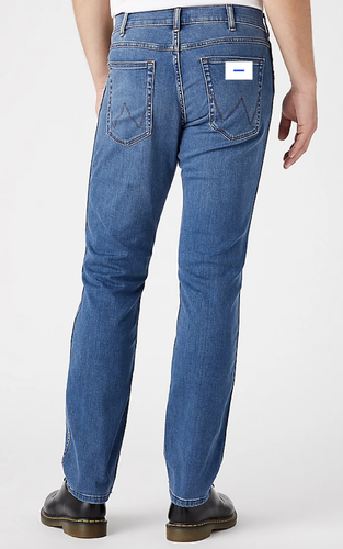 Vaqueros Wrangler para hombre Greensboro corte recto elástico 'Bright Stroke' SEGUNDOS W225 - Imagen 2 de 11