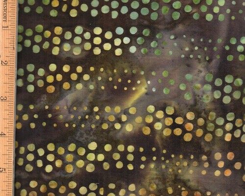 Robert Kaufman Batik Lynn Studios Fabric By The Yard Brown Dots N' Spots #FA61 - Picture 2 of 2