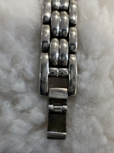 VINTAGE PEYOTE BIRD SANTA FE NM NATIVE AMERICAN SHOP STERLING WATCH BRACELET - Picture 8 of 9