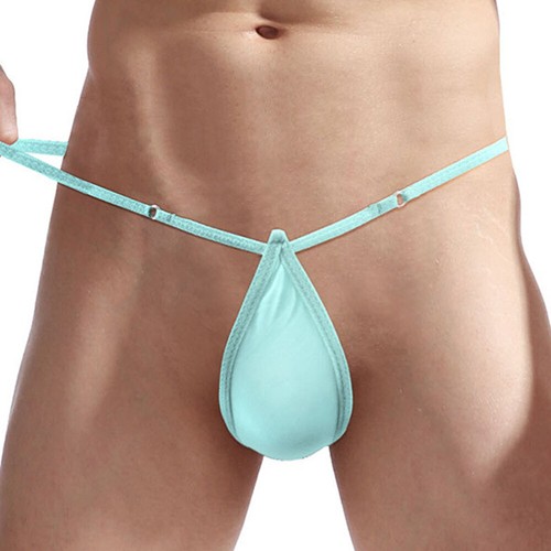 Hombres Bolsa Micro Tanga Tanga Ropa Interior T-back Elastizado Bikini Calzoncillos Bragas EE. UU. - Imagen 21 de 31