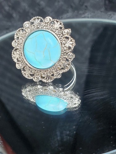 Sterling Silver & Genuine Turquoise Rings - Picture 3 of 24