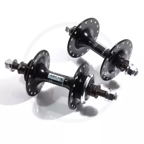 Miche Primato Pista/Strada High Flange Hub Set (fixed/free) | Black | 32 hole