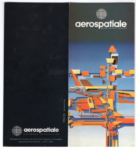 1983 Aerospatiale Flugzeug Hubschrauber Space Missiles 36 Seiten Broschüre Booklet
