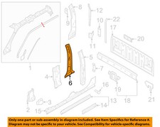 FORD OEM 17-22 F-250 Super Duty Cab Hinge Pillar-Inner Center Plr HC3Z2624300A