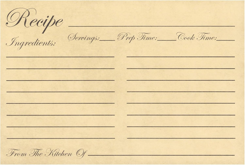 60er Pack Rezeptkarten doppelseitig, Großpackung dicke Vintage Karteikarten 4x6 für C - Bild 7 von 8