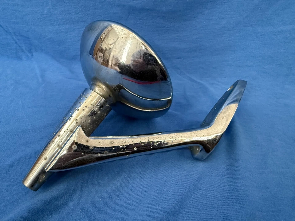 Espejo retrovisor lateral cromado vintage años 50-60 pieza original OEM Ford Mercury Chevy Foto 4 de 4