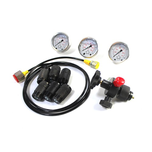 10/25/40Mpa Gauges Hydraulic Nitrogen Accumulator Charging System Pressure Kit - Picture 6 of 7