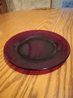 Vintage Anchor Hocking Royal Ruby Red Salad Luncheon Plate 7 3/4”