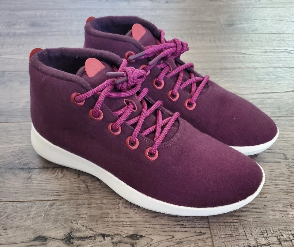Allbirds Men’s  Wool Runner Up Mizzle Size 12 M High Top Sneakers Medjool - Image 4 of 4