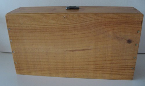Scatola vino cadetto Mouton rivestita in rame portagioie whatnot box - Foto 4 di 5