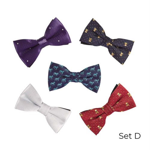 OUMUS 5-Pk Elegant Adjustable Pre-tied Bow Tie for Boys Toddler Small Child Kid - Picture 16 of 17