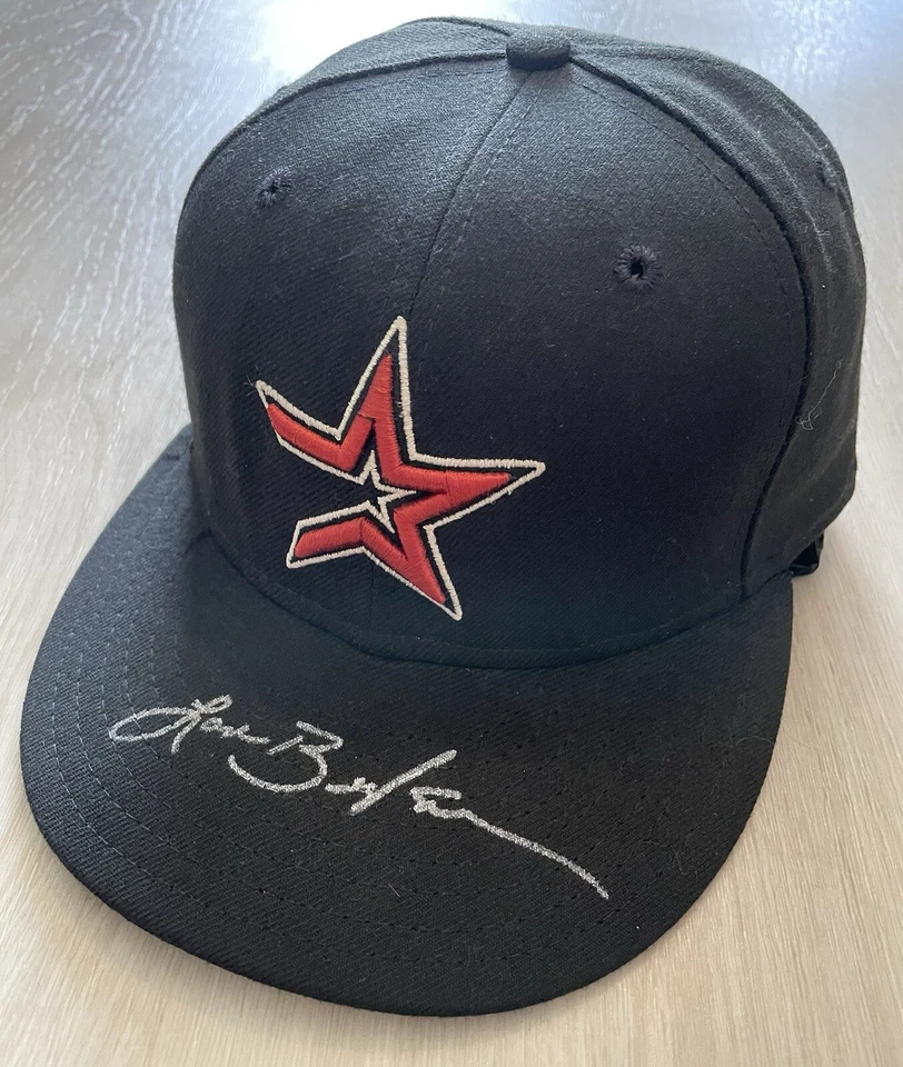 2005 LANCE BERKMAN HOUSTON ASTROS SIGNED NEW ERA HAT W/ COA - Изображение 3 из 4