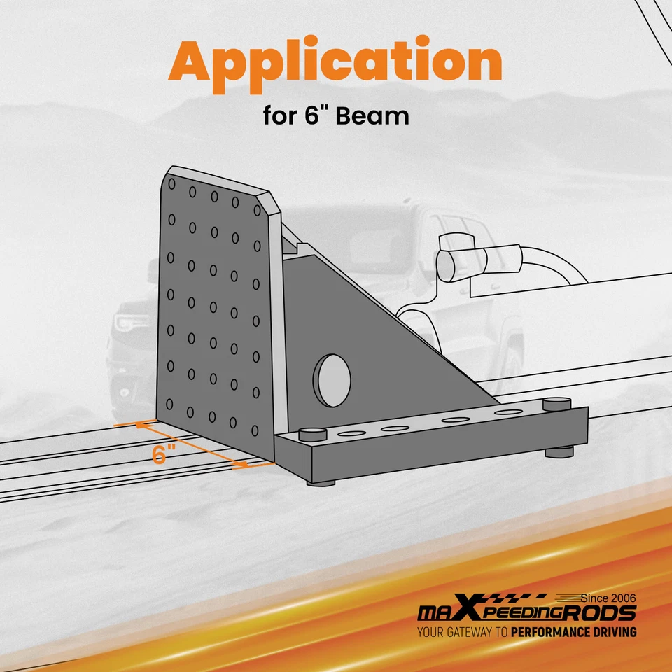 Slide Wedge Push Plate Rear Cylinder Mounting Set fit for Log Splitter 6" beam - Image 4 of 4