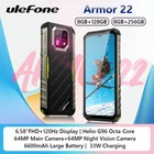 Global Ulefone Armor 22 Rugged Phone 16GB+128GB/256GB 6600mAh 64MP Night Vision