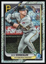2024 Bowman Chrome Mega Nick Gonzales #62 Mojo Refractor RC