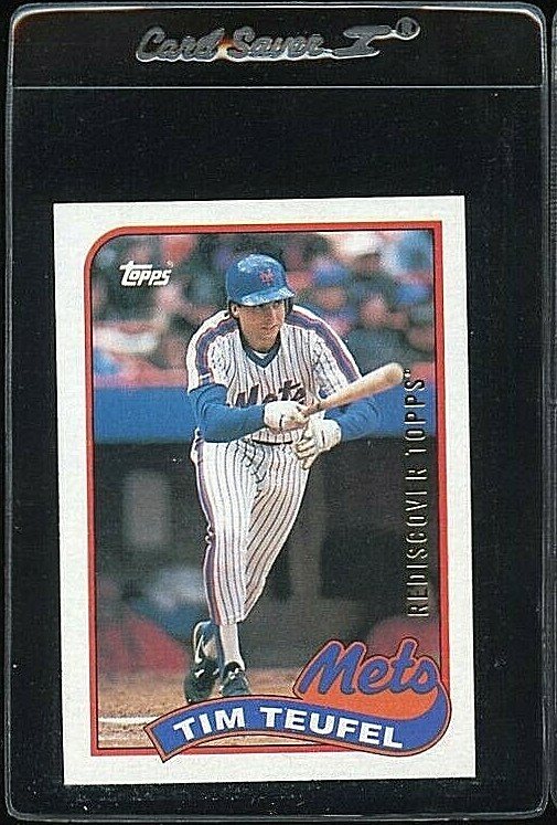 2017 TOPPS REDISCOVER TOPPS SILVER 1989 TOPPS TIM TEUFEL NEW YORK METS