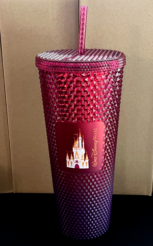 Starbucks Disney Studded Bling Red Cinderella Castle Tasse Becher Strohhalm - NEU Neu im Karton - Bild 11 von 17