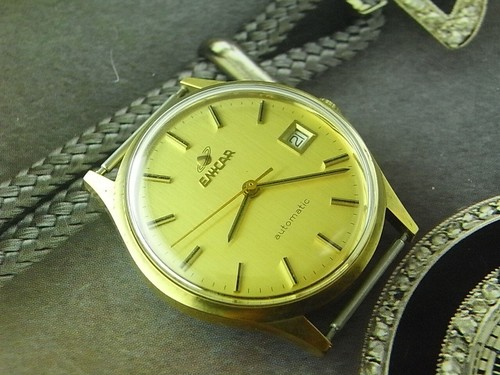 RARE NOS UNUSED SWISS ENICAR 25J CAL.2165/2824 AUTOMATIC MENS WATCH - Picture 6 of 18