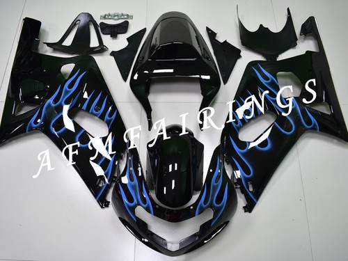 Blue Flame ABS Injection Mold Bodywork Fairing Kit for GSXR600 GSXR750 2001-2003 - Picture 1 of 6