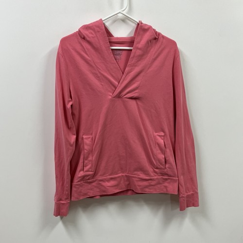 Banana Republic Hoodie Womens Medium Pink Stretch Pullover Low Cut - Picture 2 of 10