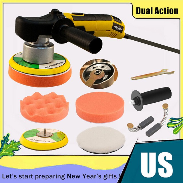 6" Dual Action Random Orbital Car Polisher Buffer Sander Polish Machine