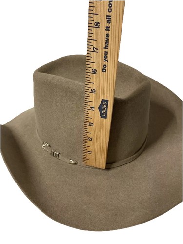 Resistol Western Men's Brown 6X Felt Hat Size 7 1/8, Long Oval NO BOX - Picture 17 of 19