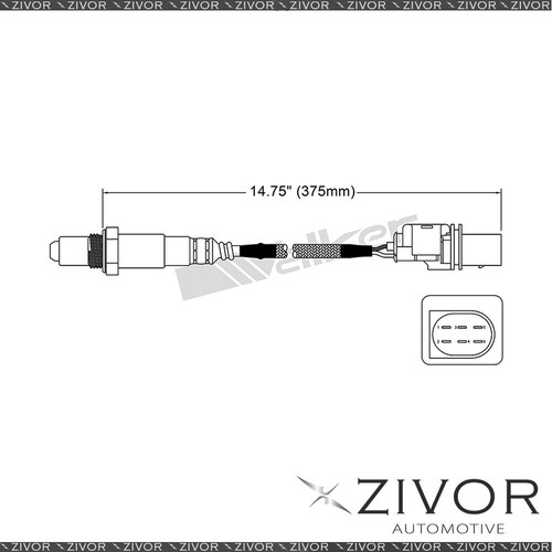 Pre-Catalytic Oxygen Sensor For Fiat Ritmo 198 Diesel 1.9 Turbo 937A5.000 4 Cyl - Picture 1 of 2