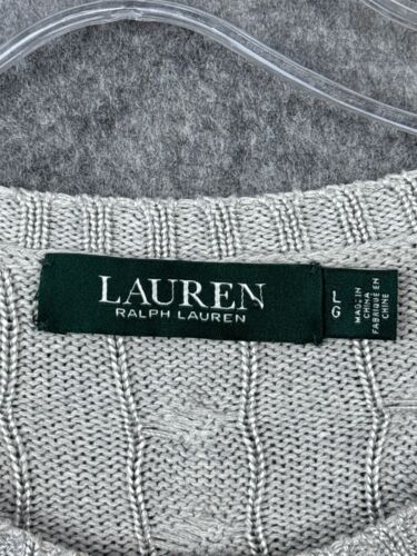 Ralph Lauren Sweater Womens L Metalic Traditional CEO Career Office Glam Modern - Picture 3 of 14