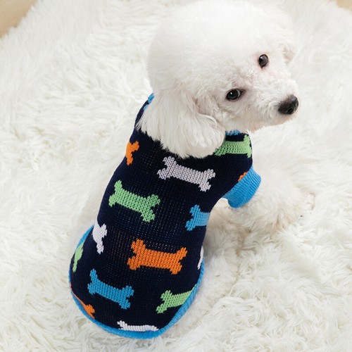 Puppy Dog Jumper Winter Warm Knitted Sweater Pet Clothes Small Dogs Coat Thermal - Picture 8 of 20