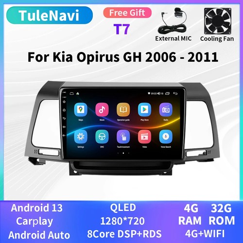 Radio de coche CarPlay reproductor de video multimedia pantalla GPS para Kia Opirus GH 2006-2011 - Imagen 10 de 32