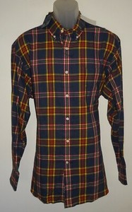 Cremieux Collection Mens L/S Shirt XL Navy Blue Heather Plaid NWT (DC376) | eBay