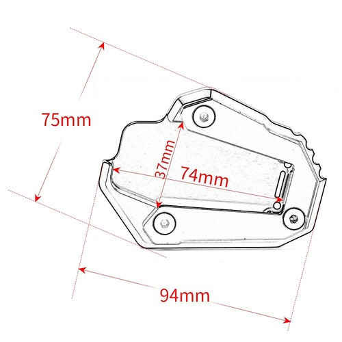For Ducati Multistrada V4 V4S 2021-2025 Foot Side Stand Extension Kickstand Pad - Bild 7 von 20